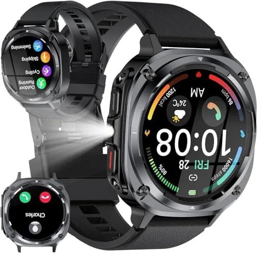 TIMU Smart Watches for Men, Bluetooth Call Military Smart…